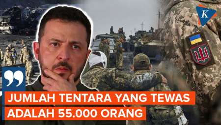 Zelensky: 55.000 Tentara Ukraina Tewas dalam Perang dengan Rusia