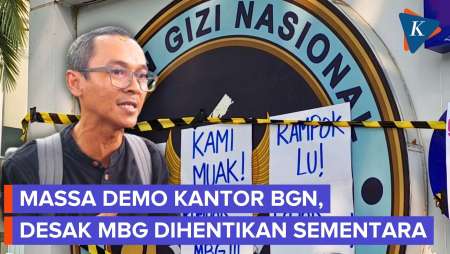 "Segel" Kantor BGN, Massa Minta MBG Dihentikan 30 Hari Untuk Perbaiki Tata Kelola