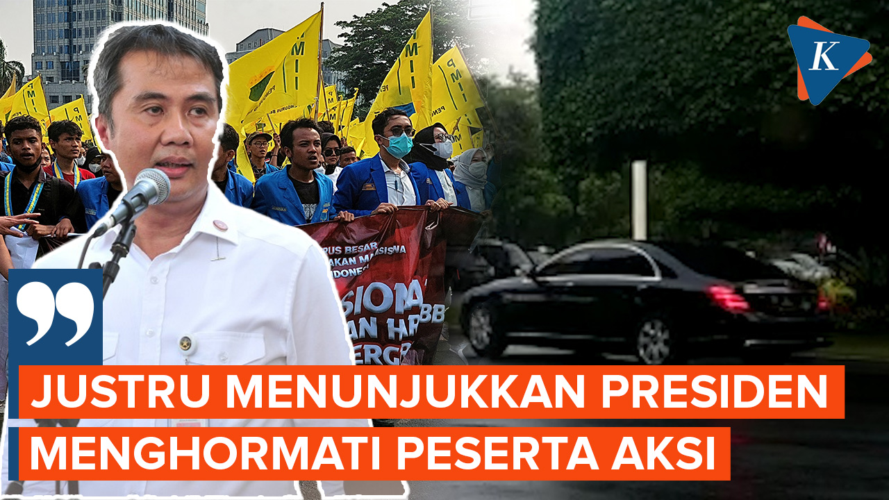 Ini Penjelasan Istana Soal Jokowi yang Pulang Lewat Gerbang Belakang Saat Demonstrasi Tolak Kenaikan