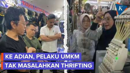 Ditanya Adian, Pelaku UMKM Mengaku Tak Masalahkan Pedagang Thrift