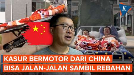 Pria di China Bikin Ranjang Bermotor, Solusi Jalan-jalan untuk 