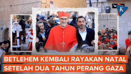 Perayaan Natal Di Betlehem Tepi Barat Setelah 2 Tahun Terhenti Karena Perang
