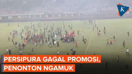 Kerusuhan Usai Persipura Gagal Promosi, Stadion Dirusak, Mobil Dibakar