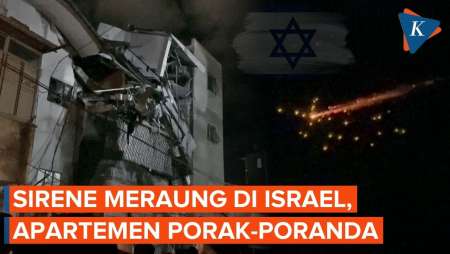 Rudal Iran Picu Sirine Di Israel Tengah, Porak-porandakan Apartemen Dekat Tel Aviv