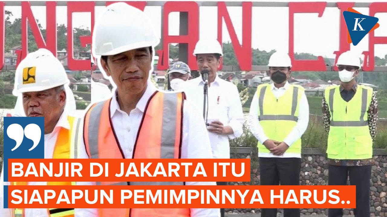Jokowi: Banjir di Jakarta Siapapun Gubernurnya Harus Konsisten Menyelesaikan Normalisasi 13 sungai