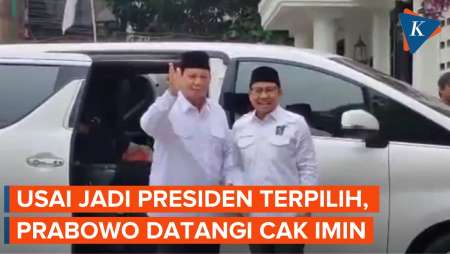 Prabowo Datangi Cak Imin Usai Ditetapkan Jadi Presiden Terpilih oleh KPU