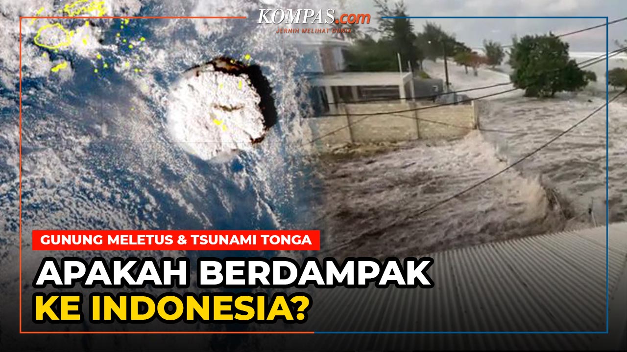 Letusan Gunung Tonga Picu Tsunami di Sejumlah Daerah, Bagaimana Dampaknya di Indonesia?