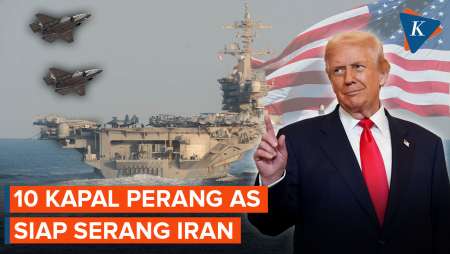 Timur Tengah Membara! 10 Kapal Perang AS Siap Hantam Iran, Trump Peringatkan “Waktu Hampir Habis”