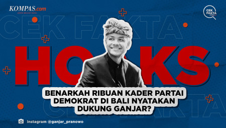 Benarkah Ribuan Kader Partai Demokrat di Bali Nyatakan Dukung Ganjar?