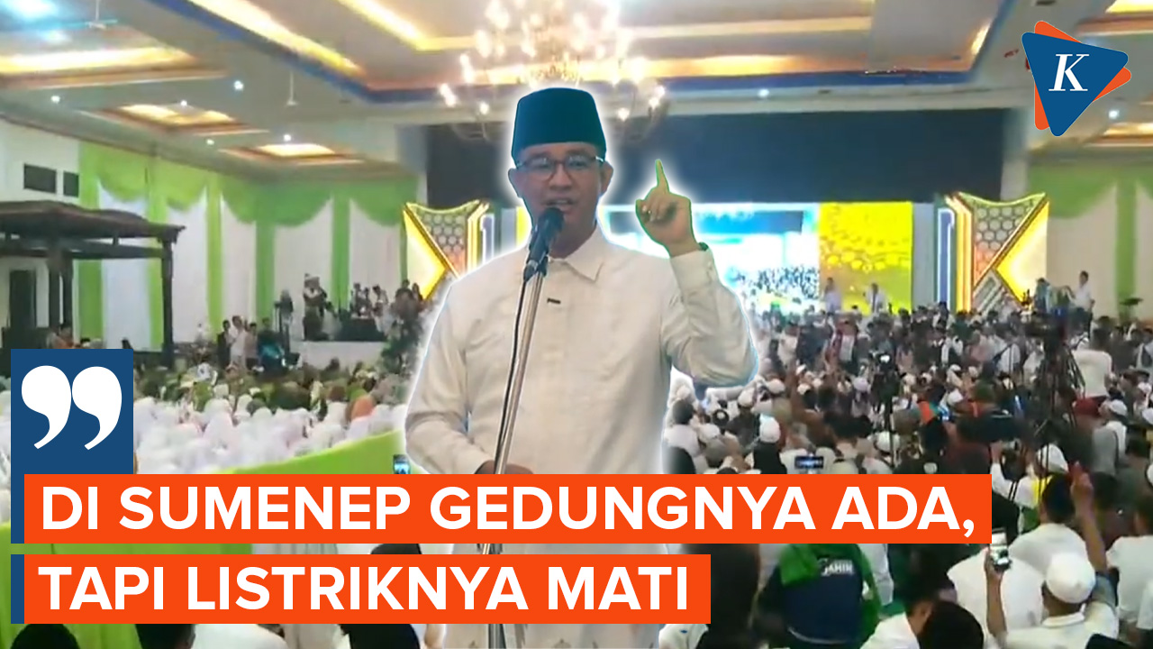 Bertanya-tanya Listrik Tempat Kampanye Mati, Anies: Kenapa Ya?