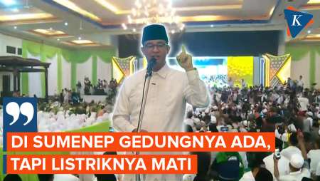 Bertanya-tanya Listrik Tempat Kampanye Mati, Anies: Kenapa Ya?