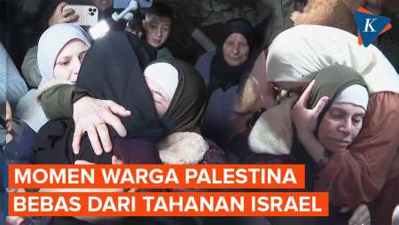 Isak Tangis Warga Palestina Saat Bebas dari Belenggu Penjara Israel