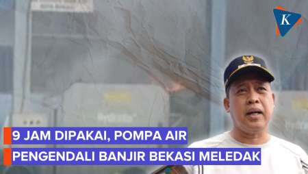 Pompa Air Kali Mati Bekasi Meledak Setelah 9 Jam Sedot Air Banjir