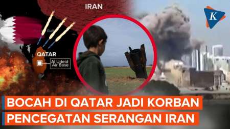 Qatar Cegat Serangan Iran, Pecahan Peluru Lukai Seorang Anak 