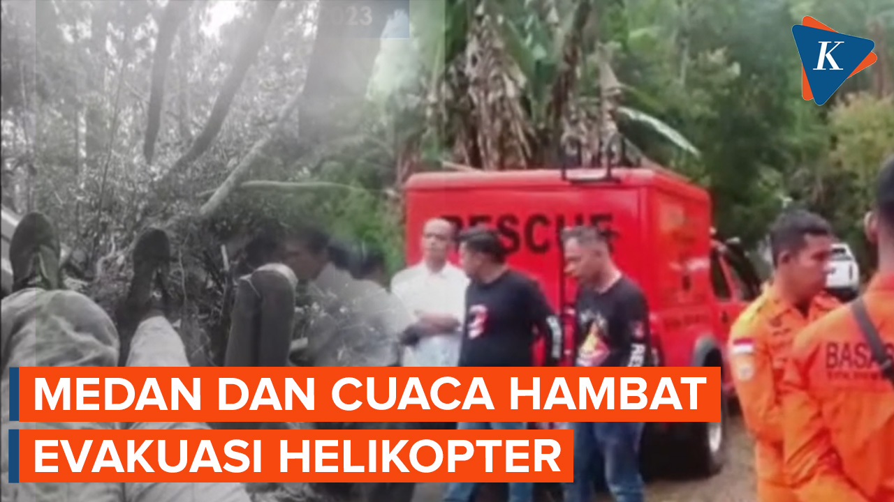 Evakuasi Helikopter Pembawa Kapolda Jambi Andalkan Jalur Darat