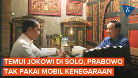 Prabowo Tak Pakai Mobil Kenegaraan Saat Bertemu Jokowi ke Solo