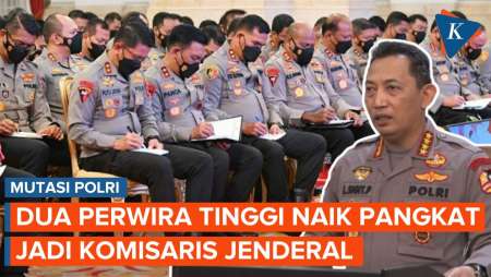 Mutasi Polri, Dua Perwira Tinggi Naik Pangkat Jadi Jenderal Bintang Tiga