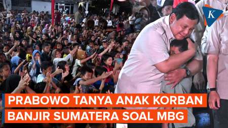 Tanya MBG Ke Pengungsi Anak, Prabowo: Sudah Dapat Makan Bergizi?