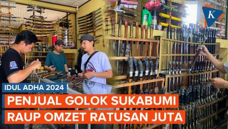 Jelang Idul Adha, Penjual Golok di Sukabumi Raup Omzet Ratusan Juta Rupiah