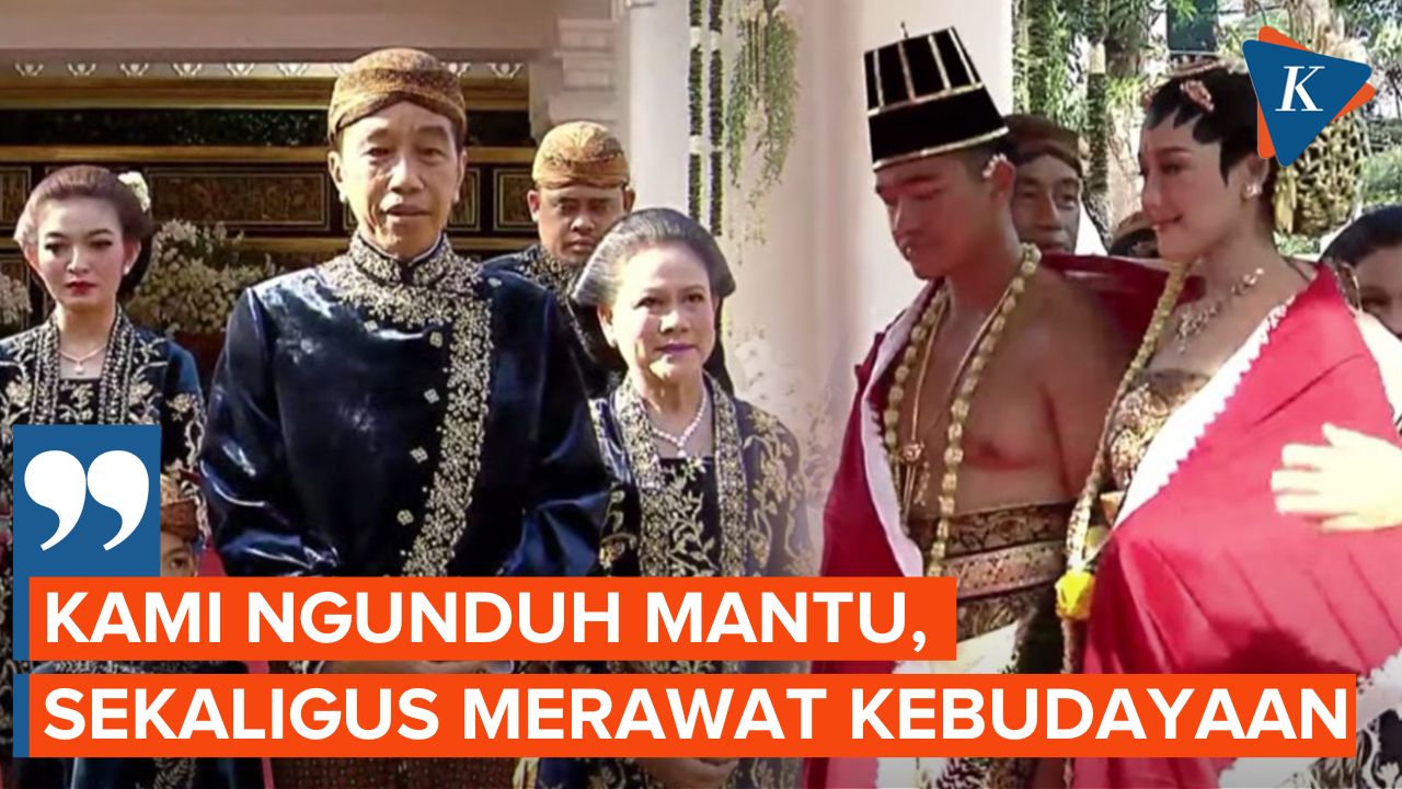 Jokowi Sebut Acara Ngunduh Mantu Kaesang dan Erina sebagai Bukti Merawat Kebudayaan