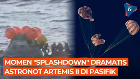 Momen Dramatis Astronot Artemis II Tiba Di Bumi Lewat “Splashdown” Di Pasifik