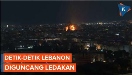 Penampakan Beirut Lebanon Dihantam Serangan Udara Israel