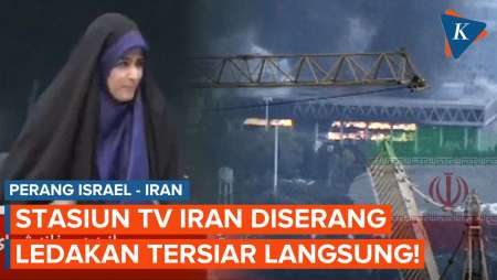 Stasiun TV Iran Diserang Israel Saat Live, Ledakan Tersiar Langsung!