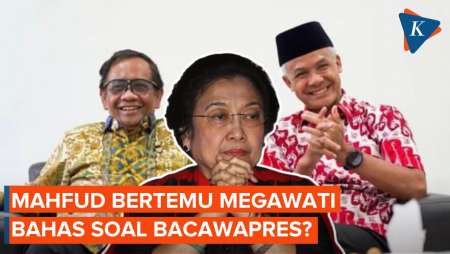 Mahfud Bertemu Megawati, Bahas Cawapres Ganjar?