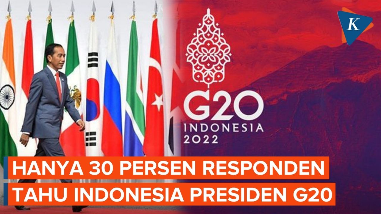 70 Persen Responden Tak Tahu Indonesia Jadi Presidensi G20 2022