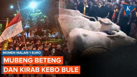 Momen Malam 1 Suro: Mubeng Beteng di Yogyakarta dan Kirab Kebo Bule di Solo