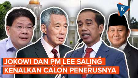 Saat Jokowi dan PM Lee Saling Kenalkan Calon Penerusnya