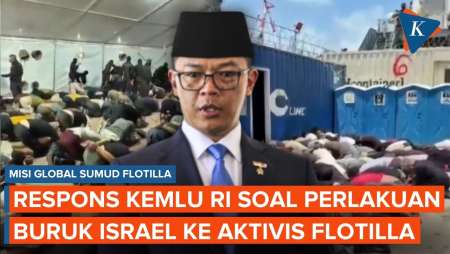 Kemlu RI Buka Suara Usai Israel Paksa Aktivis Flotilla Berlutut Dengan Tangan Terikat