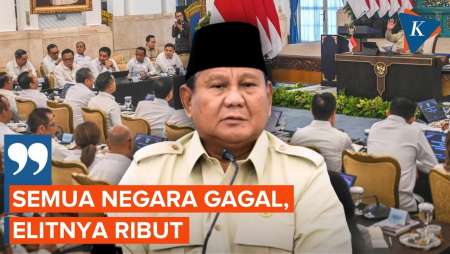 Prabowo: Semua Negara yang Gagal, Elitnya Ribut...