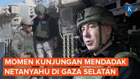 Detik-detik Netanyahu Lakukan Kunjungan Mendadak di Gaza Selatan, Ada Apa?