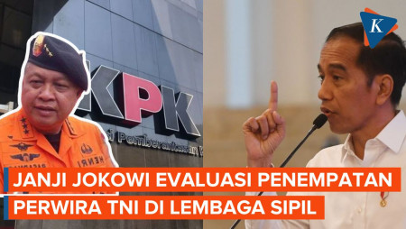Buntut  Polemik Kabasarnas, Jokowi Janji Evaluasi Penempatan Perwira TNI di Lembaga