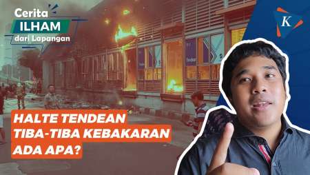 Mau Geser Liputan, Halte Tj Tendean Tiba-tiba Kebakaran di Depan…