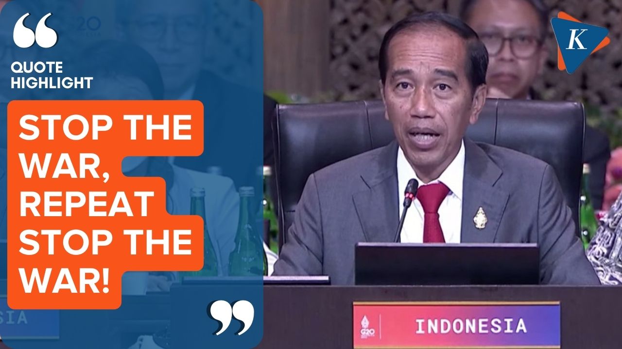Jokowi Kembali Serukan Hentikan Perang Saat Buka Sesi III KTT G20