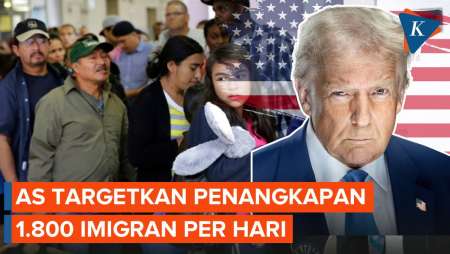 Trump Tak Puas, Targetkan Tangkap 1.800 Imigran Per Hari