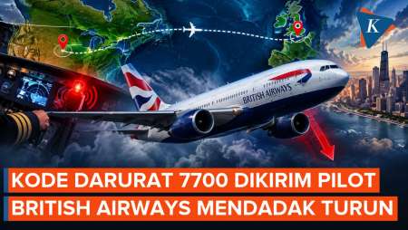 Misteri Kode 7700 Di Penerbangan British Airways, Pesawat Turun 28.000 Kaki