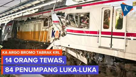 Semua Korban KA Argo Bromo Tabrak KRL Telah Dievakuasi, Total 14 Orang Meninggal