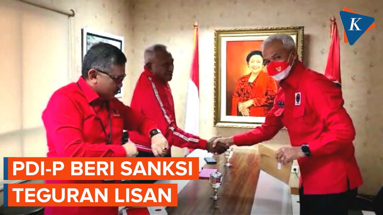 Ganjar Pranowo Dapat Sanksi Teguran Lisan dari PDI-P Imbas Pernyataan Siap Jadi Capres.