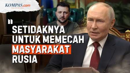 Putin Ungkap Serangan Ukraina Bertujuan Pecah Belah Rakyat Rusia