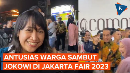 Euforia Masyarakat di Jakarta Fair Menantikan Jokowi hingga Dapat Kaos