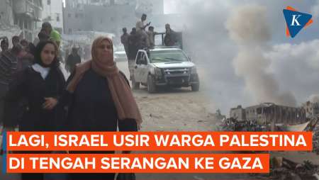 Potret Warga Palestina Terpaksa Mengungsi Lagi Usai Diusir Israel