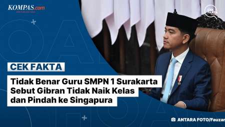 Tidak Benar Guru SMPN 1 Surakarta Sebut Gibran Tidak Naik Kelas Dan Pindah Ke Singapura