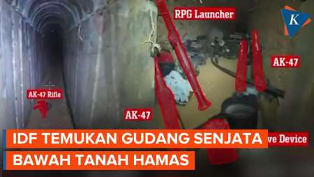 IDF Masuki Terowongan Hamas di Khan Younis, Temukan AK-47 dan RPG