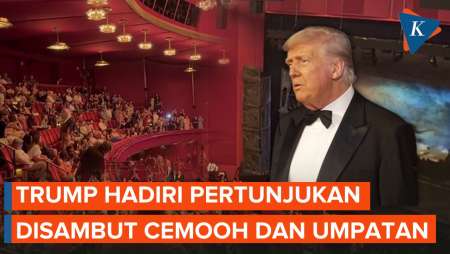 Cemooh dan Umpatan Sambut Trump saat Hadiri Pertunjukan Les Miserables
