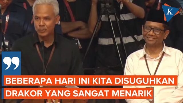 Ganjar Singgung Suguhan "Drakor" Politik dalam Pidatonya di KPU