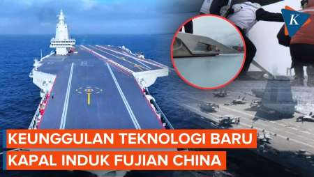 China Pamer Sistem Ketapel Elektromagnetik Di Kapal Induk Fujian, Apa Keunggulannya?