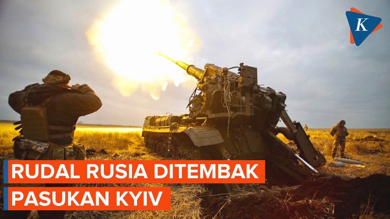 Tentara Ukraina Tembak Jatuh 10 Rudal Rusia di Langit Kota Kyiv!